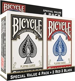Bicycle Baralho padrão e jumbo – Baralho único – Poker, Rummy, Canasta, Pinochle, Euchre, Blackjack com 38.37% de desconto por R$ 86,27 na amazon