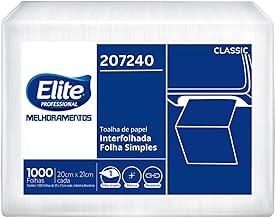 Elite Papel Toalha Interfolhado Folha Simples Com 1.000 Folhas