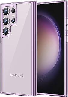 JETech Capa para Samsung Galaxy S23 Ultra 5G 6,8 Polegadas, Case Protetora de Telefone à Prova de Choque Não-Amarelecimento, Capinha Parte Traseira PC Rígido Anti-Riscos (Roxo)