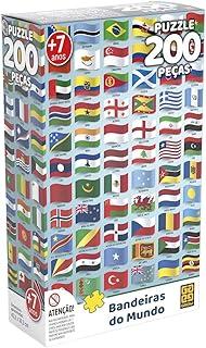Quebra-Cabeça P200 Bandeiras do Mundo, Grow, Multicor