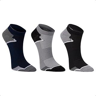 Kit 3 Pares Meia Feminina Poliamida Invisível Respirável Esportiva Academia Treino Unissex Performance