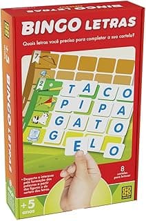 Educativo Bingo Letras Grow com 18.25% de desconto por R$ 30,96 na amazon