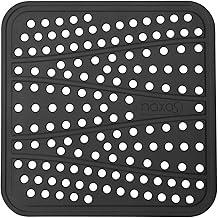 Tapete de silicone para Air Fryer Quadrado Cinza Escuro- Forro protetor antiaderente de silicone atóxico, seguro para contato com alimento