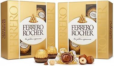 Kit com 2 Caixas - Ferrero Rocher 50g (4 Bombons) - Chocolate Crocante com Avelã - Presente Elegante, Detalhe para Datas Especiais e Mimos
