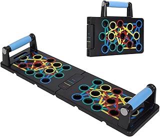 Prancha Flexão 9 em 1 Exercicios Portátil Dobrável Push Up Adulto Triceps Peito Costas Funcional Calistenia Em Casa