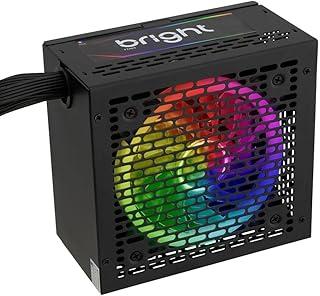 Bright Fonte ATX RGB, Gamer, Bivolt Automático, Fan 120mm, AC/DC, Frequência 50~60 Hz50 (650W)