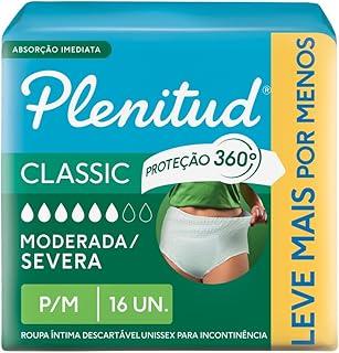 Plenitud Roupa Íntima Classic para Incontinência P/M-16 un