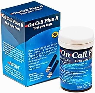 TIRA PARA MEDIÇÃO DE GLICEMIA ON CALL PLUS II - TIRAS REAGENTES FRASCO COM 50 TIRAS