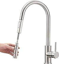 YESOP Torneira Cozinha Gourmet Misturador Inox 304 Escovado/Preto/Cromada (Escovado-B)