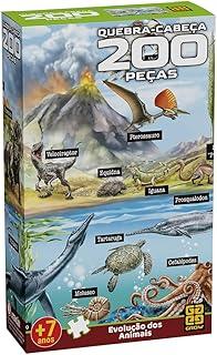 Quebra Cabeças 200 Peças - EVOLUÇÃO DOS ANIMAIS -Grow