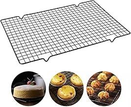 Grade de Resfriamento em Metal, 40x25cm, Suporte para Assar Grade de Resfriar Bolos, Biscoitos, Pães, Design Elevado com 4 Pés Estáveis, Resistente ao Calor, Lavável na Máquina