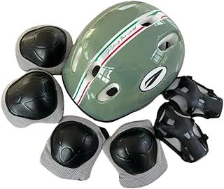 Kit De Proteção Infantil Capacete P/Skate Bike Monster Modelo