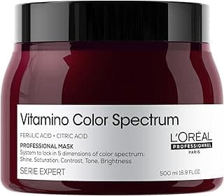 L'Oréal Professionnel, Máscara Profissional, Vitamino Color Spectrum, para coloridos & vibrantes, cabelos hidratados e suaves, brilho espelhado ultra intenso, cores ricas e vibrantes, 500ml com 37.41% de desconto por R$ 236,54 na amazon