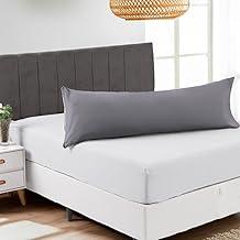 Fronha Para Travesseiro de Corpo Avulsa 1,50m x 0,50m Xuxão Gigante 200 Fios Toque Macio (Cinza)