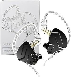 Fone de Ouvido Profissional KZ ZSN Pro X Intra-auricular, Driver Híbrido, Cabo Destacável, Original - Excelência em Som para Músicos e Cantores - Modelo 2024 - AlverSun (PRETO)