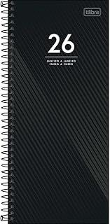Tilibra - Agenda Executiva Espiral Diária 11,9 x 27,5 cm Comercial Ideale 2026 - Preta