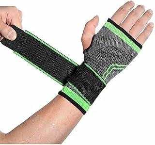 Munhequeira Ortopédica de Compressão, Preta, Ajustável com Sistema de Velcro, Material Respirável para Esportes e Suporte do Pulso