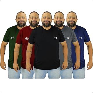 Kit 3 Camisetas Plus Size Masculina, Proteção UV 50+, Tecido Leve com Elastano Tamanhos G2/G3/G4