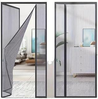 Trailabo Cortina Magnética para Porta Contra Mosquitos, 210 x 90 CM, Fixação Magnética Forte Automática, Instalação Simples