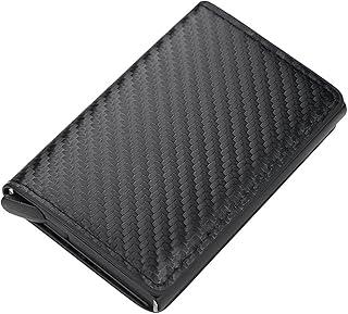 Carteira Slim RFID Antifurto, Couro Sintético Premium, Ejeta Cartões, 7 Compartimentos, Design Masculino