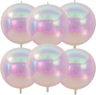 Kit 10 Balões Orbz Nacarado 22" (55 cm) Branco Perolado – Balão Foil Inflável com Ar ou Hélio – Decoração de Festa, Casamento, Painel, Arco ou Mesa