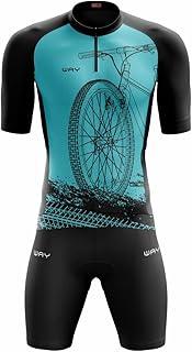 Conjunto de Ciclismo Masculino Camisa e Bermuda Acolchoada