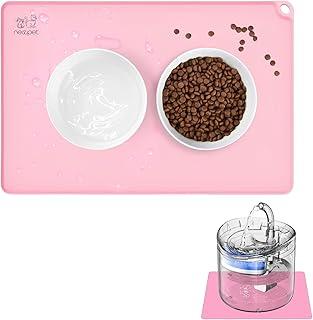 NEWPET Tapete Silicone Pet, 50 * 40CM Jogo Americano para Gatos, Tapete para Comedouro Pet (Rosa, 50 * 40CM)