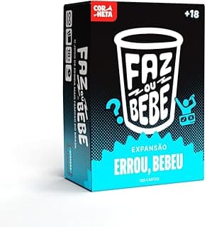 Jogo Faz ou Bebe Errou Bebeu, Jogo Divertido para Amigos, 2-10 jogadores