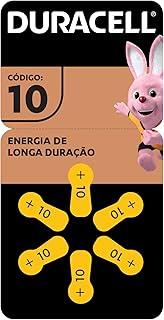 Duracell Pilhas Auditivas Nº 10 Pack 6 Unidades – Alta Performance para Aparelhos Auditivos