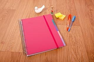 Confetti - Caderno com divisórias Cos 160 Folhas Pautado Capa Rosa