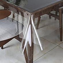 Costura Mágica - Toalha de Mesa Quadrada para 4 Cadeiras Plástico Cristal Transparente 1,40mt x 1,40mt Grosso 0,20mm Impermeável - Protetor de Toalha ou Móveis.