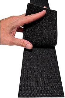 Fecho De Contato Macho e femea 100mm X 1 Metro Cor Preta