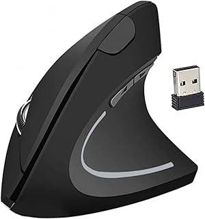Mouse Ergonômico Vertical Sem Fio 2.4GHz – Design Ortopédico Anti Dor no Pulso, Ajuste DPI, USB, Mouse Wireless para PC, Notebook, Laptop e Mac