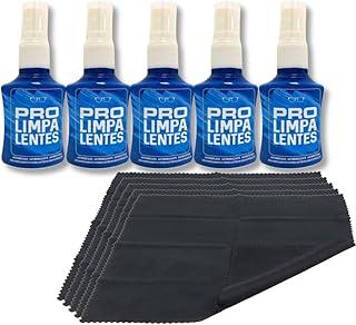 Kit 5 Limpa Lentes Óculos Grau Celular + 5 Flanelas Limpa Tela Tv Celular Notebook