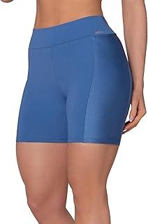 Shorts Academia com Recorte Lateral em Poliamida Dry Fast Fitness Feminina Selene Adulto