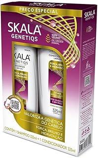 Kit Shampoo + Condicionador Skala 325Ml Genetiqs Força E Brilho, SKALA