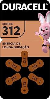 Duracell Pilha Auditiva Nº 312 Com 6 Unidades – Alta Performance para Aparelhos Auditivos