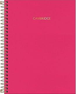 Tilibra - Caderno Executivo Espiral Capa Dura Universitário Cambridge Pink 80 Folhas