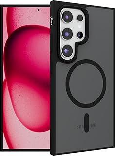 Capinha Magnética para Samsung Galaxy S23 Ultra - Fosca, Design Fino e Resistente, Bordas Reforçadas e Frame de Câmera | Elite Diffy (Preto, Galaxy S23 Ultra)