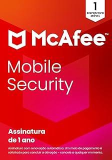 McAfee Mobile Security | 1 Dispositivo (Android/iOS) |Software de segurança para Smartphones que inclui Antivírus| Monitoramento de Identidade |VPN Segura |Gerenciador de Senhas | Cartão-chave