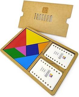 Tangram de Madeira Versão Box de Luxo Educativo Mia Gato Brinquedos