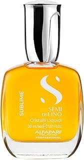 Alfaparf Milano Semi di Lino Sublime Cristalli Liquidi Óleo Capilar com Proteção Térmica – todos os tipos de cabelos - Protege e ilumina - Fórmula vegana – Qualidade Profissional de salão 30ml com 57.81% de desconto por R$ 48,90 na amazon