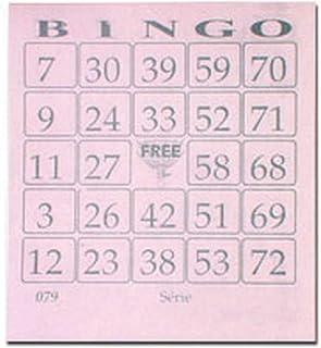 Bloco Para Bingo Rosa 110X100Mm 100 Folhas Pacote Com 15-506