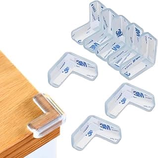 Protetor Quina Canto Borda Silicone Kit Proteção de Móveis Mesa Para Bebês Cantoneira Adesivo (50)