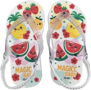Chinelo Bebê Sandália Frutinhas e Flores Magicc Baby