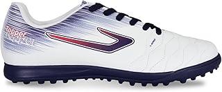 Chuteira Topper Flame Scty, Branco/Cinza/Vermelho, 41