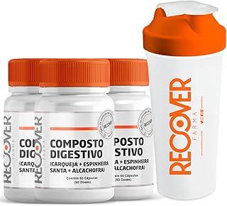 Kit 3 Composto Digestivo com Coqueteleira - Recover Farma