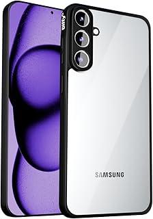 Capa para Samsung Galaxy A55 5G – Traseira Transparente, Fina e Resistente, com Camera Frame e Bordas Reforçadas Anti-Impacto - Diffy (Preto, Galaxy A55 5G)