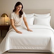 Lençol Sem Elástico Plano Avulso 100% Algodão 300 Fios (Branco, Solteiro sem Elástico)