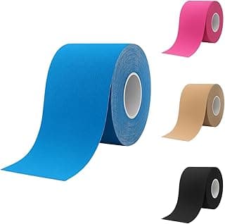 Kinésio Fita Bandagem Elástica Tape Adesiva Fisioterapia Recuperação Muscular Rolo 5 Metros Auxília em Lesões e Dores de Atividades Físicas